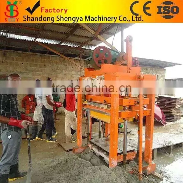 Shengya Brand QTJ4-40B Hydraform Baking-free Concrete Clay Block Making Machines China Product photo-2