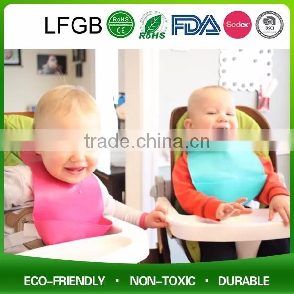 Cute Kids Kitchen Fabric Apron Lovely Child Pinafore / Silicone Baby Bib Comfortable And Keep Cloth Clean photo-6