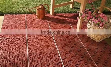 Garden Decorative Cheap Plastic Sideway Tile Flooring photo-2