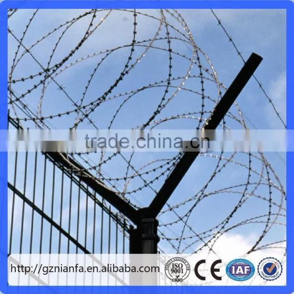 Security Use Galvanized/pvc Razor Barbed Wire in Coil for Sale(Guangzhou Factory) photo-6