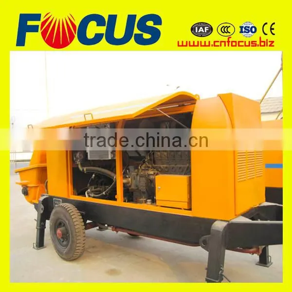 High Quality Electric Motor Portable Concrete Pump, 13MPa 90kw Trailer Concrete Pump photo-2