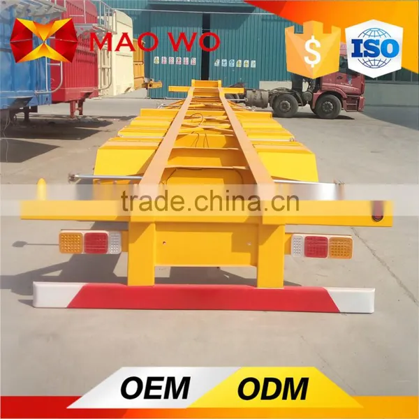 20ft 40ft Container Trailer, Cargo Carry Flat Bed Semi Trailer photo-6