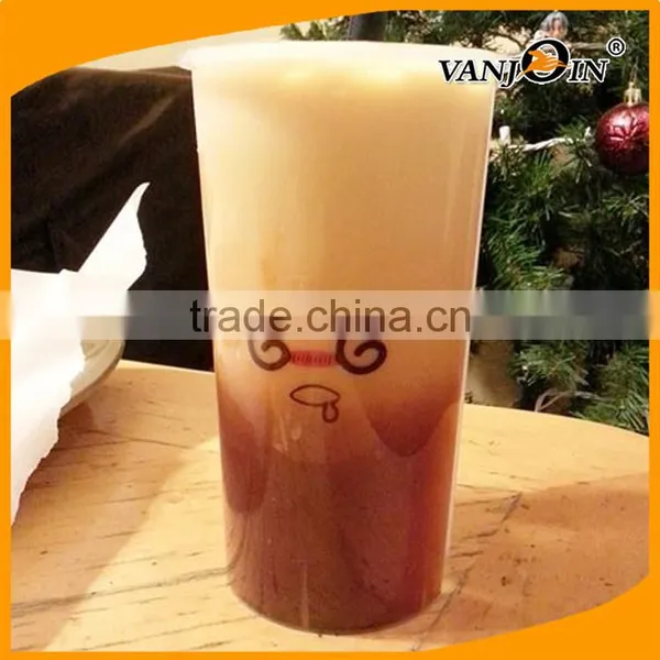New Style Plastic Clear 3 Flavor Boba Cups Iced Drink Tea Split Cup photo-6