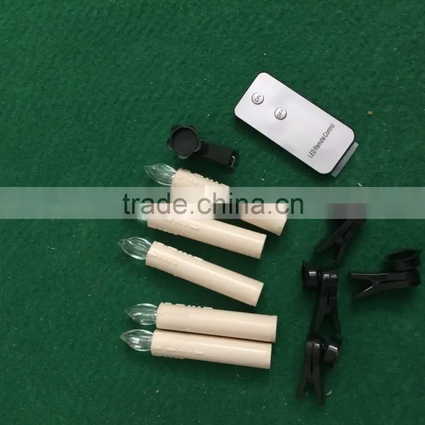 Christmas Led Candles With Clips Led Taper Candles With Clips 10pcs Led Tapered Candles With 10pcs Clips Led Candle photo-2