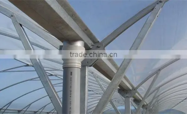 Multi-Span Greenhouse With Roll Up Motor For Ventilation Used For Animals Growing photo-6