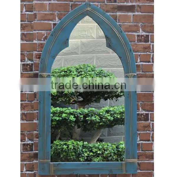 Decorative Rustic White Iron Mirror Wall photo-3