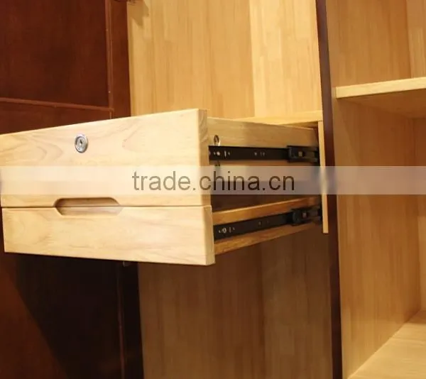Wooden Wardrobe Design With Top Cabinet photo-4