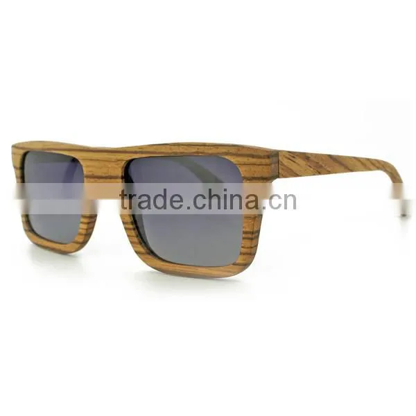 China Factory Custom Luxury Natural Zebra Wood Sunglasses photo-2