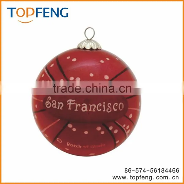 2016 Hot Design Glass Christmas Painting Ball/hanging Glass Ball/hanging Glass Ball photo-2