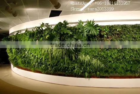 Vertical Artificial Green Wall, Fake Plant Walls ,wall Dropback Decoration photo-2