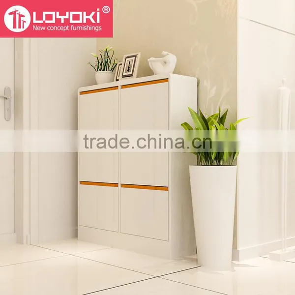 Wooden Shoe Storage Cabinet Design MDF Cabinet With 3 Drawer Fashion Morden Home Furniture for Living Room Shoe Storage photo-3