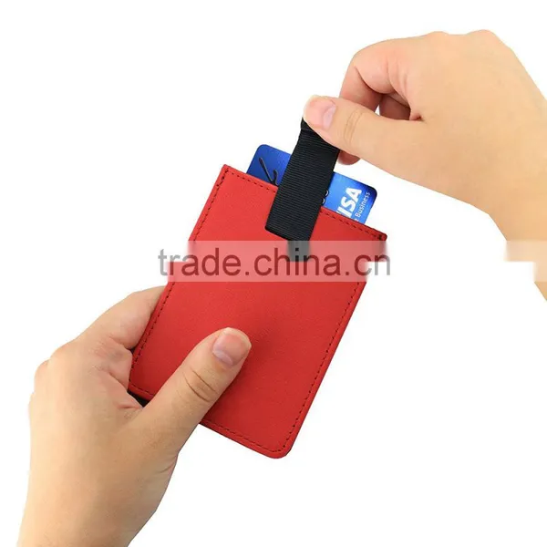 Color Customized Men's 100% Leather Slim Flip Wallet With Money Clip and Pull Tab photo-2
