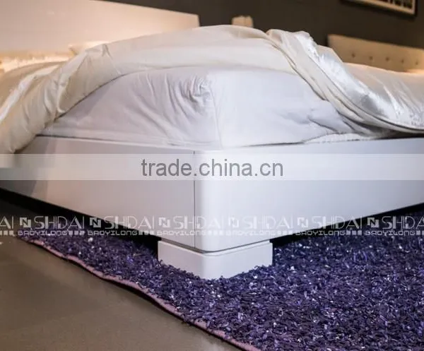 White Bedroom Furniture / Wood Double Bed / Latest Double Bed Designs B57 photo-5