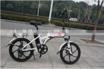 CE 36V 250W Foldable Electric Folding Bike One-piece Aluminum Alloy Wheel photo-3