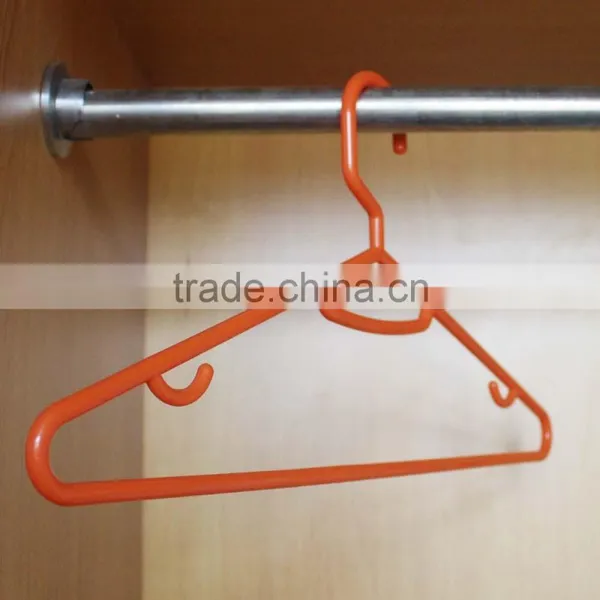 Orange Thick Clothes Hanger Plastic Hanger photo-2