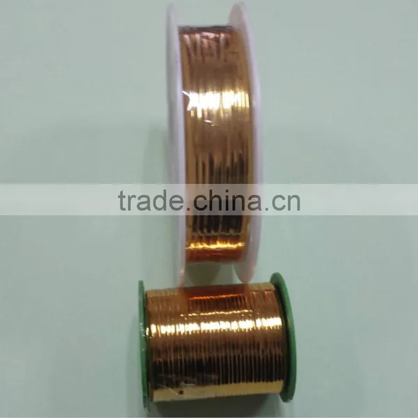 Gold Metallic Plastic Coated Twist Tie Wire for Christmas Gift Clip photo-6