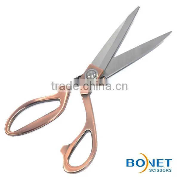 S13002G/B/C/S 9-1/2" 4 Colors Superior Quality Ice Tempered Stainless Steel Blade Zinc-alloy Handle Tailor Fabric Scissors photo-4