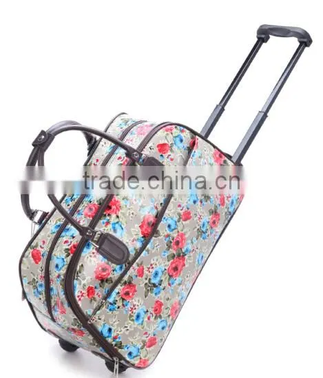 Printing Trolley Travel Bag With Durable Wheels photo-3