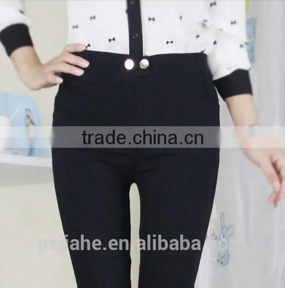 Hot Sale New Women Cotton Elastic Slim Pencil LeggPants Autumn Winter High Waist Pants Business Women Unformal Trousers photo-3