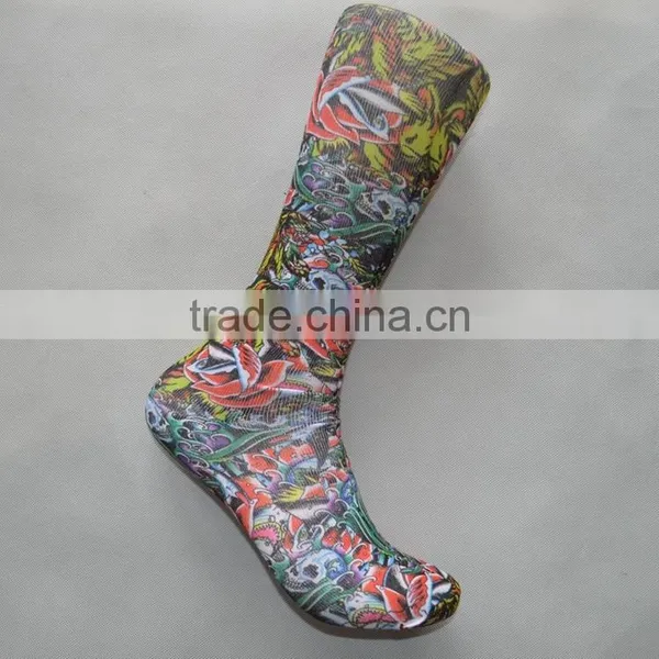 Polyester Cotton Printed Socks for Men photo-2