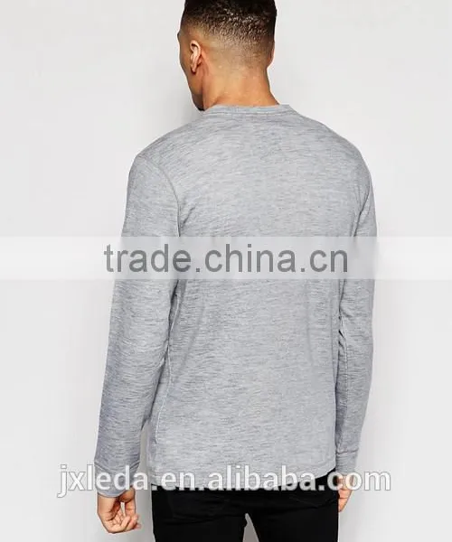 Jiangxi Mass Garm Ent Factory, 2016 Men Long Sleeve Quick Dry Slim Fit Henley Tee Shirt Overseas Custom photo-2