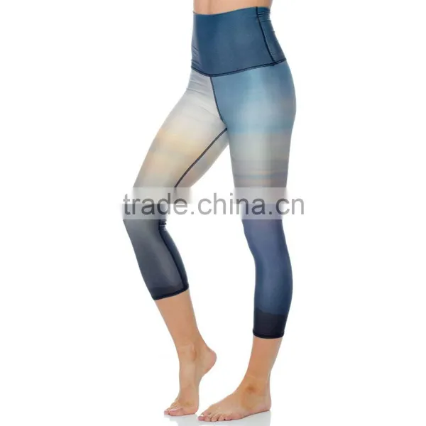 Fitness Gym Wear Sports Wear Eco-Friendly Custom Printed Yoga Leggings For Women photo-5