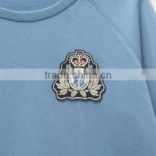 Fshionable OEM no Brand Name Blue Strip Hoodies High Quality Cheap Casual Hoodies photo-2