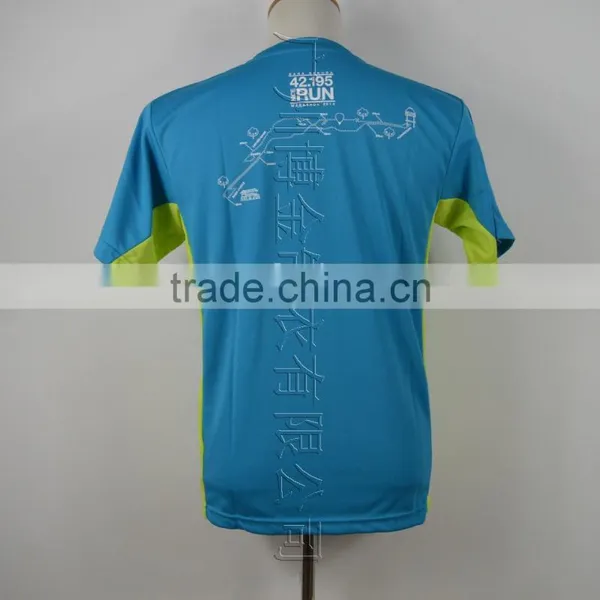 Dry Fit Mens t Shirt Sport Wear Blue and Green Color photo-2