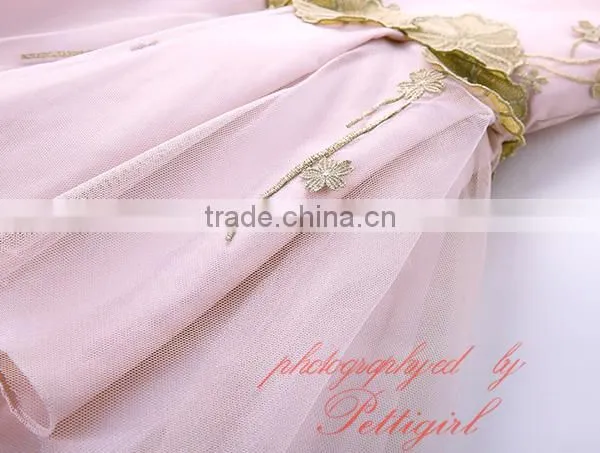 Blush Pink Wedding Dress Girls Dresses Size 8 photo-6