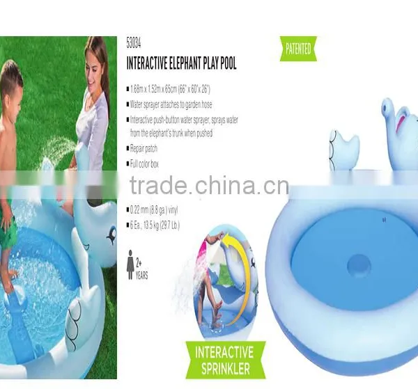 Bestway 1.68 m x 1.52 m x 65 cm Elephant Amusement Fountain photo-2