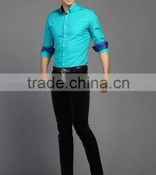 Mens Fashion Dress Shirts,double Collar Stylish Dress Shirts photo-3