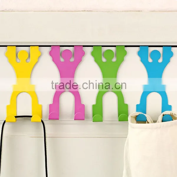 Cute Stainless Steel Over the Door Dual Hanger Hook Hat Coat Holder Worldwide Store photo-4