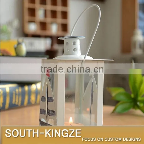 Europe Ocean Style Fish, Starfish, Sailing Boat Cube Glass Candle Holder photo-4