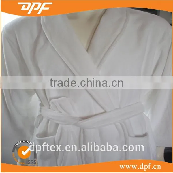 China Manufacturer 100% Cotton White Hotel Robe photo-3