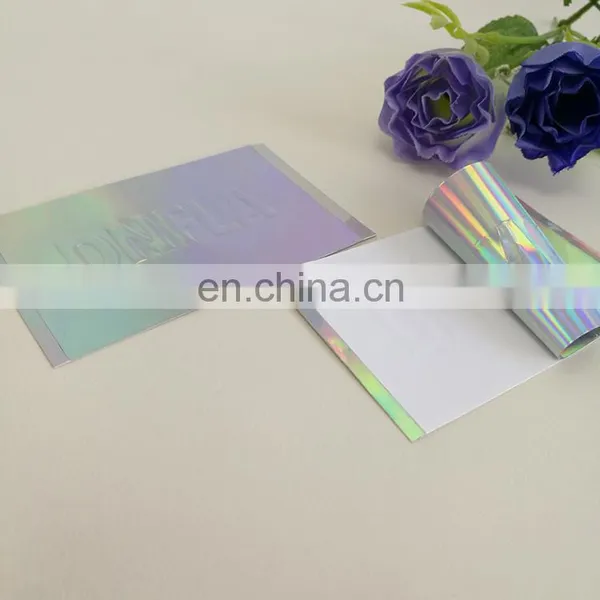 Self-adhesive Removable Radium Laser Sticker Stress Convex Sticker Customized photo-5