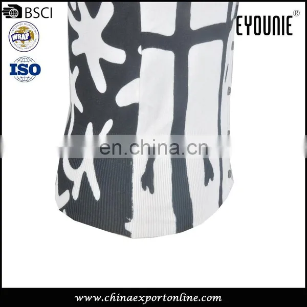OEM Spring Black And White Pattern Print Fabric Winter Long Women Cardigan photo-6