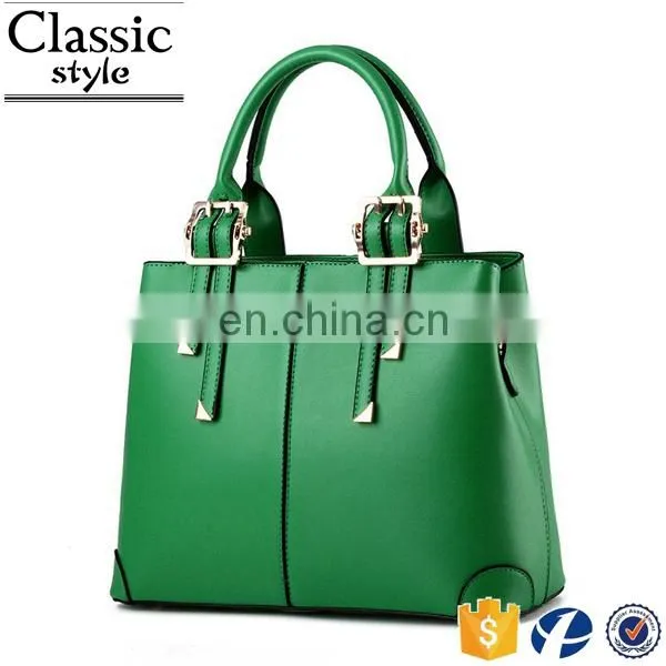 CR Best Selling Products in Europe Lady Fashion Office Bag Sky Blue pu Leather Handbag photo-4