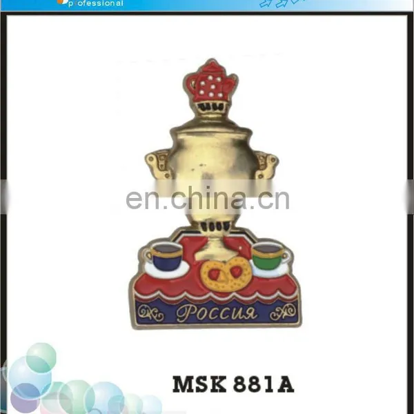 2014 Promotional Handmade Metal Trophy Cup Custom Metal Badges