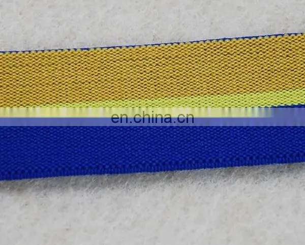 Fashionable Design Gold and Blue Elastic Band, Elastic Ribbon Wholesale photo-4