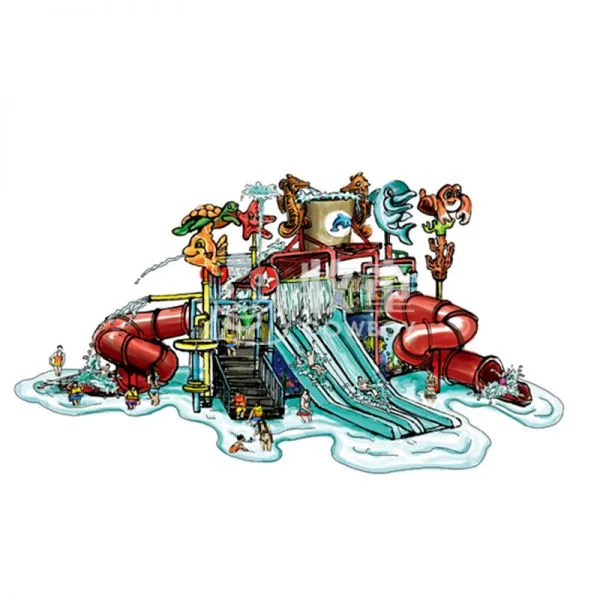 Forest Theme Water Playground Big Water House for Sale photo-2
