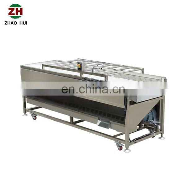 Industrial Automatic Red Bell Pepper Onion Tomato Vegetable Brush Roll Washing Machine for Sale photo-6