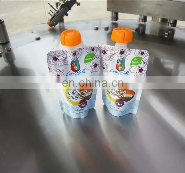 Printing Plastic Packaging Liquid Stand up Pouch With Spout for Juice Packaging Filling Machine photo-6