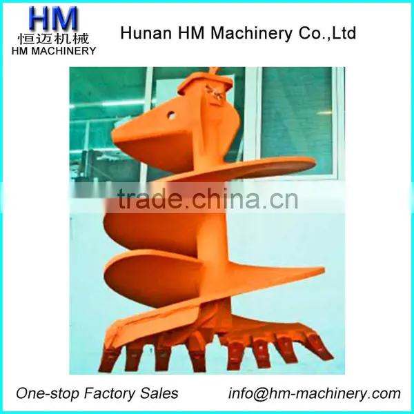 Double Cut Single Carry Clay Flat Auger For Bauer Rotary Drilling Rig photo-2