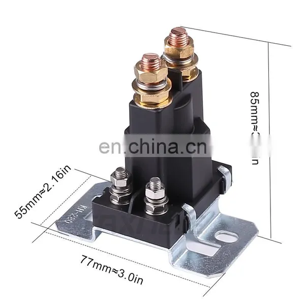 High Current Relay 500A 12V/24V Dual Battery Start Relay Large Current Car Power Switch,Starting Relay,Auto Start Contactor photo-2