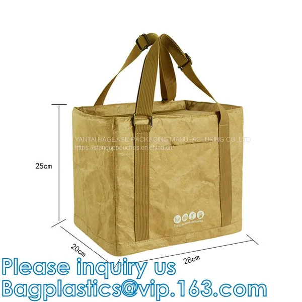 DuPont Paper Tyvek Breathable Strong And Durable Dupont Paper Tyvek Lunch Cooler Bag,tote Bag,gift Bag,microfiber Pouche photo-4