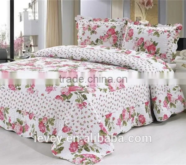 King Size Cotton Cheap Top Quality Plain Style Reactive Printed Wholesale Comforter Sets Bedding photo-2