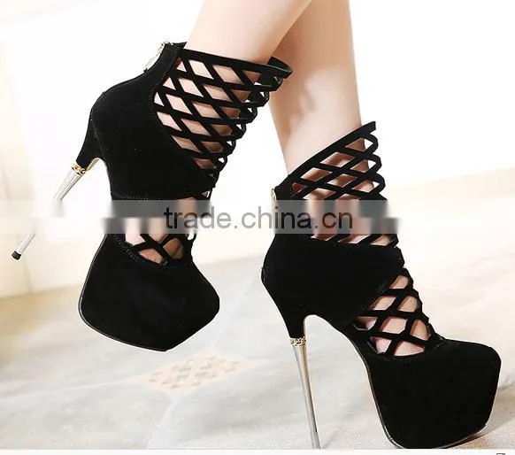 C89226A Fashion Lady Hollow Out High Heel Shoes Wholesale Women Shoes photo-3