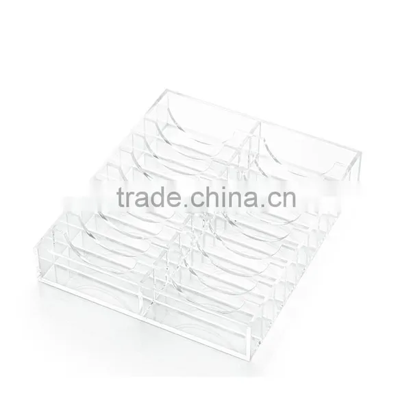 Clear Acrylic 20 Slots Bracelet Display Tray Jewelry Display Case Bangle Bracelet Storage Organizer photo-4