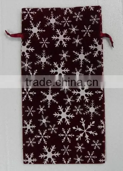 Checked Velvet Gift Pouch/present Bags/packing Bag for Presents Wrapping photo-6