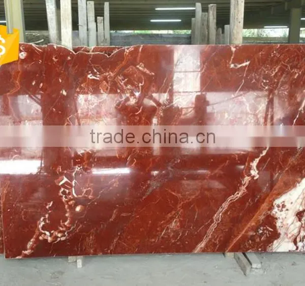 Top Quality Natural Polished French Red Indoor Flooring Marble Slab photo-3